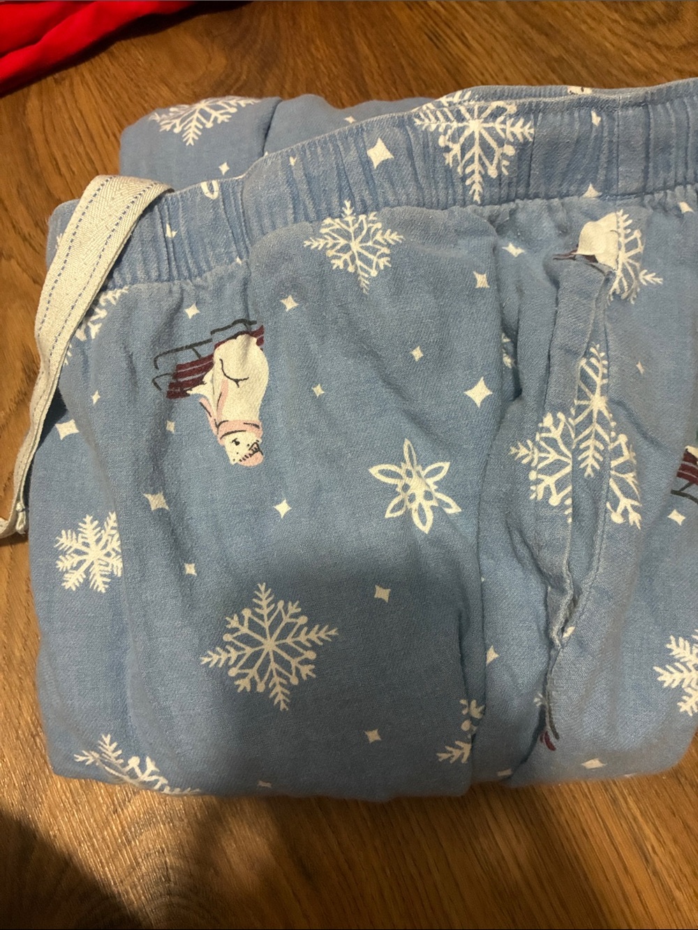 Old Navy Light Blue Snowflake & Polar Bear Pajama Bottoms